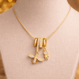 Alternative view of Traditional Gold Plated Temple Design Necklace for Women | Imitation Jewellery