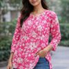 Women’s Printed Short Kurti | Cotton Ethnic Top | Casual & Office Wear Kurti for Women