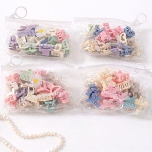 Mini Hair Claw Clips Set for Women & Girls | Pack of 15 Small Hair Clips | 4 Cute Designs | Stylish Everyday Hair Accessories